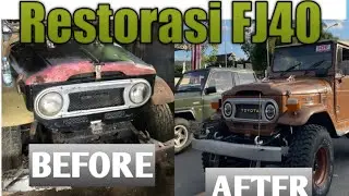 Restorasi FJ40 Hardtop Jadi softtop