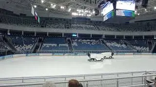Подготовка Олимпийского льда, Ледовый дворец Айсберг, Сочи