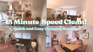 15-Minute House Clean! Quick and Easy Cleaning Routine!