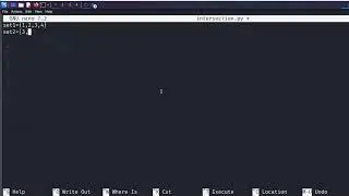 Linux : ‘Intersection of Two Sets’ in Python