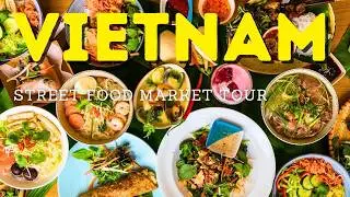 🇻🇳 $10 STREET FOOD challenge in a local Vietnamese Market! Ho Chi Minh City Food Tour