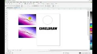 Corel Draw X7 Cara Memasukkan Gambar Ke Objek Lingkaran dan Teks dengan Power Clip