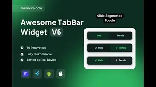 FlutterFlow Segmented Control Widget ⭐ Awesome TabBar 🌟 