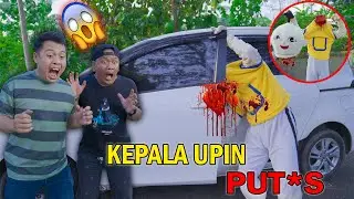 Gawat Kepala Upin Putu5 kejepit Pintu Mobil