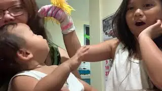 Sock puppet with Ezekiel and David