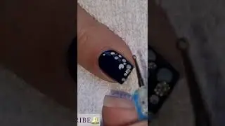 Dark Blue Aqua Nail Art | Marble Nails | #naildesign