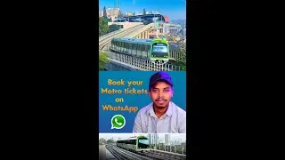 Book Metro ticket from WhatsApp #inkannada #ytshorts #nammametro #bangalore #worldsfirst #techvideo