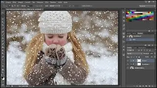 Efeito neve simples - Photoshop CS6