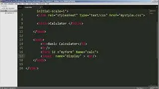 Membangun struktur aplikasi kalkulator dengan HTML