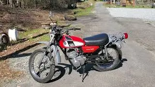 Finished, 1975 Yamaha 125 Enduro