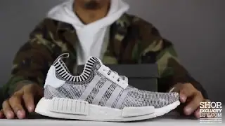 Adidas NMD R1 PK White Black Unboxing Video at Exclucity