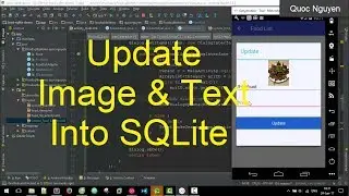 Saving Image And Text Into SQLite database - Update Data Into SQLite (Part 2/3)