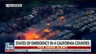 California News 12 December 2017 (Ventura County wildfire doubles in size in 24 hours)