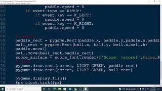Python - Simple Pong With Pygame (Part 2)