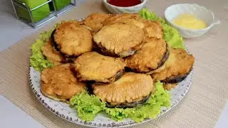 Баклажаны с фаршем в кляре