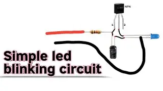 LED Blinking With One Transistors 