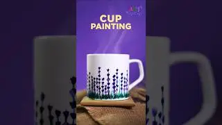 Transforming Ordinary Cups into Art | Floral Cup Painting Tutorial | #diy #shorts #acrylicpainting