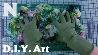 How to make a tie dye inspired by Monet’s “The Japanese Footbridge”