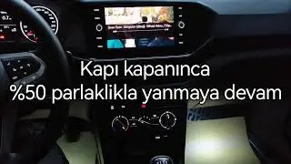 vw t-cross 2 modlu ayak aydinlatma montajı