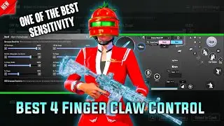 Best 4 Finger Claw Control Setting | Best Sensitivity setting Code | (Luo ZenYt) / BGMI