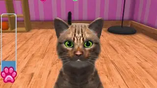 InstaKitty 3D - Virtual Cat Simulator Part 1 - iPad app demo for kids - Ellie