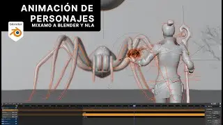 ANIMACIÓN DE PERSONAJES UTILIZANDO NLA EN BLENDER - DE MIXAMO A BLENDER