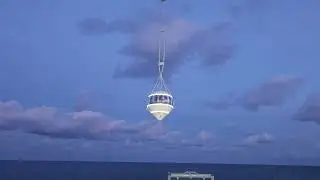 Spaceship Neptune-Excelsior liftoff from the deck of Marine Spaceport Voyager