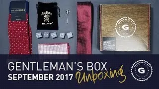 Gentlemans Box September 2017 Unboxing | GENTLEMAN WITHIN
