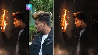 PicsArt editing-fire hand effect / PicsArt editing tutorial 2020