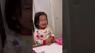 Funny toddler tells her dad to sleep on the floor 