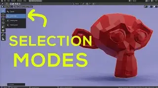 Selection Modes, X-Ray, & Deselect in Blender 2.8 - 3D Printing Design for Beginners (2020)