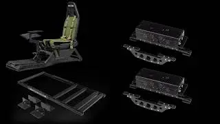 Next Level Racing Motion Plus duo setup on Flight Simulator Cockpit