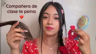 ASMR la chica de atrás juega con tu cabello en clase 🫢✨