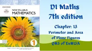 Exercise 13A Question number 3 D1 Maths || Chapter 13 || O-levels|| D1 || 7th edition