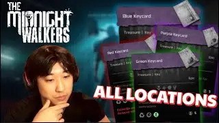 ALL Keycard Spawn Locations and Rooms!! | The Midnight Walkers