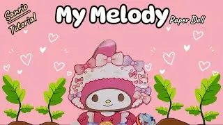 [Paperdiy] DIY Sanrio My Melody Paper Doll ⁉️ OMG My Melody So Prety ‼️ Paper Play 🔊ASMR