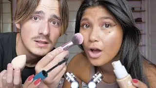 ASMR MY BOYFRIEND DOES MY MAKEUP
