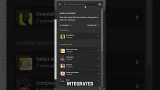 Photoshop has integrated tutorials! 
