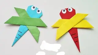 How To Make Paper Dragonfly | Crafts with paper | DIY | Origami | Diary Of Art