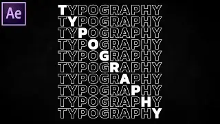 Trendy Diagonal Kinetic Typography in After Effects | AE Tutorials