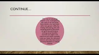 Educating children in developing/ poor countries? Cost, supply and demand in education.