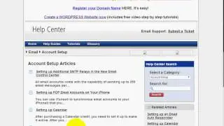 Setting up an Email Auto Responder