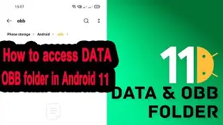 How to Access /Android/OBB & DATA Folder on Android 11 - No ROOT || How  FIX   OBB folder in Android