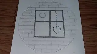 Scenery Drawing Easy _ Beautiful Circle Drawing👌 #drawing #trending #viralvideo
