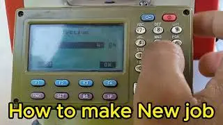 How to create new job in  Total station /  Total station mai new job kis tarah bnatay ha #new_jobs