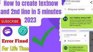 HOW TO CREATE TEXTNOW, AND HOW TO CREATE 2NDLINE TEXTNOW, 2023 NEW METHODS. #textnow #2023