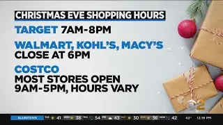 Major Retailers Reveal Christmas Eve Hours