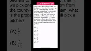 Check out this ACT math problem and let me know your answer in the comments! #shorts #highschool