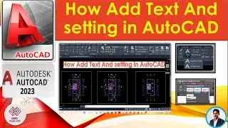 How to make text in AutoCAD | AutoCAD 2D - Insert TEXT | Insert Text Multiline Text  full tutorial