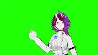 Vtuber disapproves, green screen meme